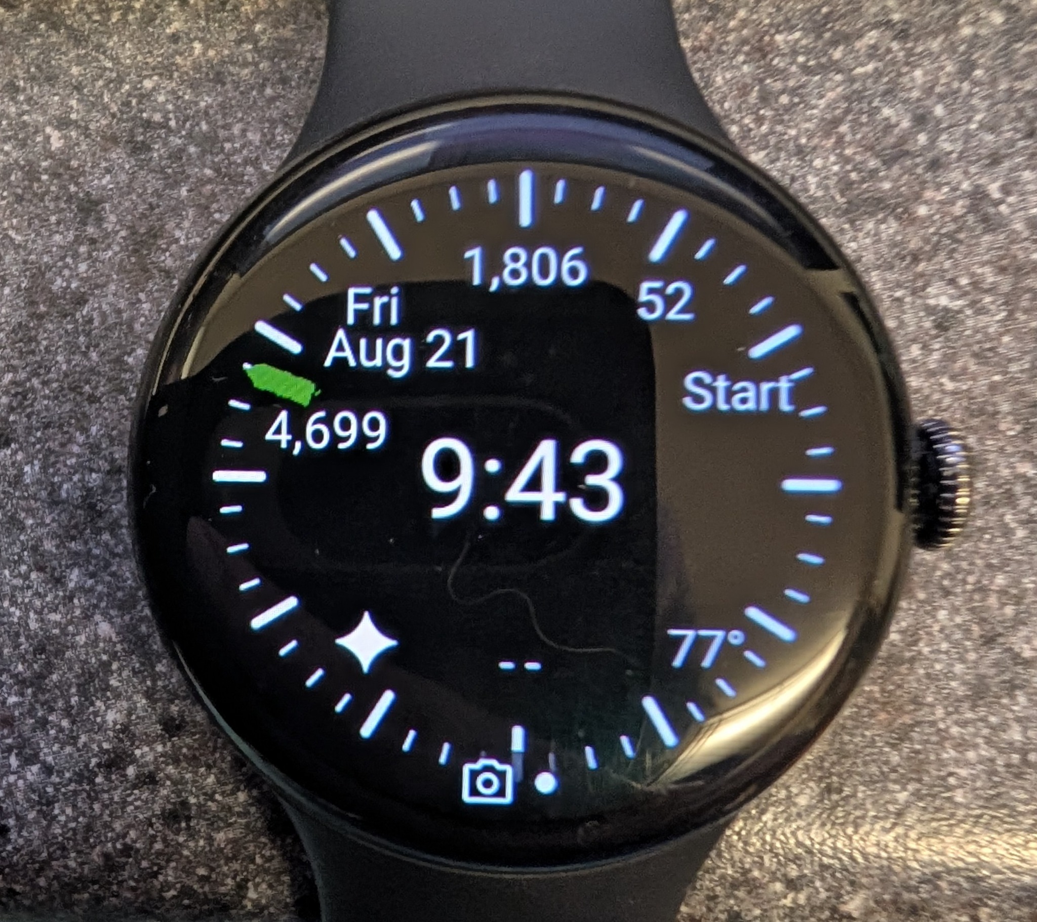 Jeff's Busy watch face with information and complications visible